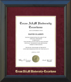 Texas A&M Texarkana (TAMU-T) Classic Diploma Frame