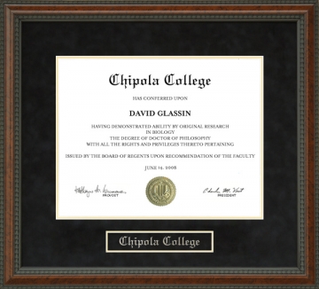 Chipola College Diploma Frame