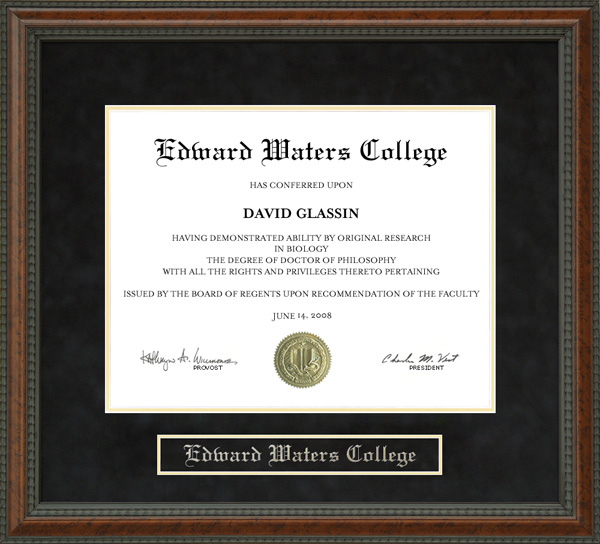 Edward Waters College (EWC) Diploma Frame