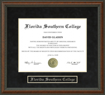Florida Southern College (FSC) Diploma Frame