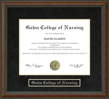 Galen College of Nursing Diploma Frame