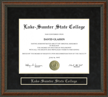 Lake-Sumter State College (LSSC) Diploma Frame