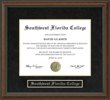 Southwest Florida College (SWFC) Diploma Frame