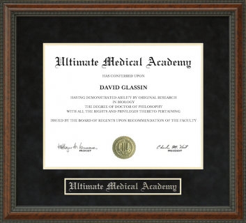 Ultimate Medical Academy Diploma Frame