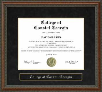 College of Coastal Georgia Diploma Frame