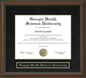 Georgia Health Sciences University Diploma Frame