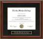 North Idaho College (NIC) Mahogany Diploma Frame