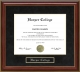 Harper College Mahogany Diploma Frame