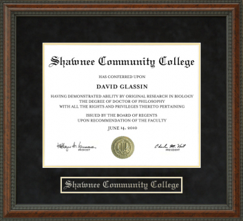 Shawnee Community College Diploma Frame