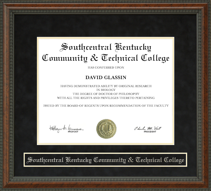 Southcentral Kentucky Community & Technical College Diploma Frame