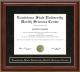 Louisiana State University Health Sciences Center Mahogany Diploma Frame