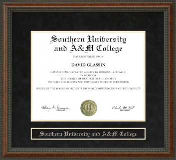 Southern University and A&M College Diploma Frame