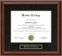 Becker College Mahogany Diploma Frame