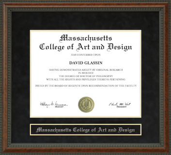 Massachusetts College of Art and Design Diploma Frame