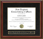 New England Conservatory of Music Mahogany Diploma Frame