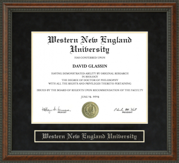Western New England University (WNE) Diploma Frame