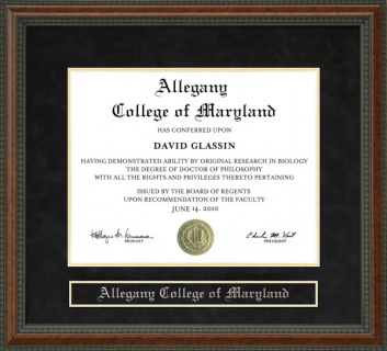 Allegany College of Maryland (ACM) Diploma Frame