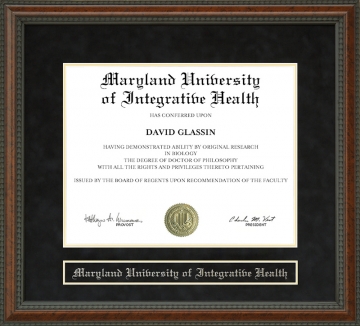 Maryland University of Integrative Health Diploma Frame