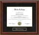 Delta College Mahogany Diploma Frame