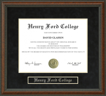 Henry Ford College (HFC) Diploma Frame