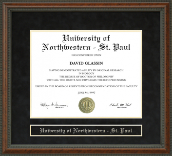 University of Northwestern - St. Paul Diploma Frame