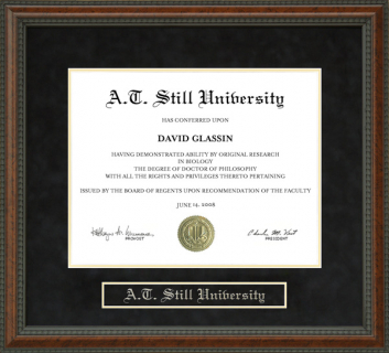 A.T. Still University (ATSU) Diploma Frame