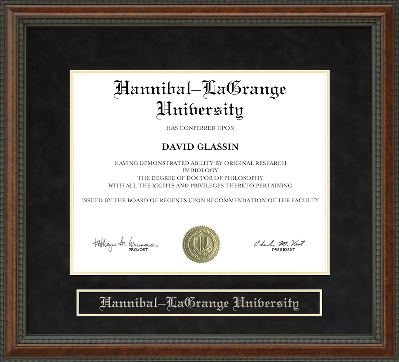 Hannibal-LaGrange University Diploma Frame