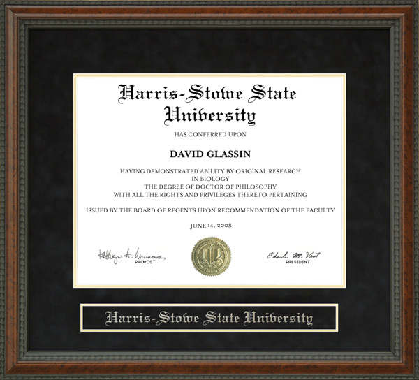 Harris-Stowe State University (HSSU) Diploma Frame