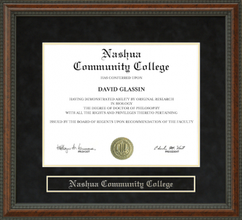 Nashua Community College Diploma Frame