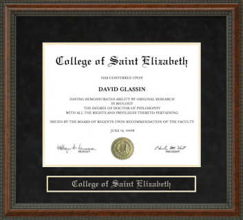 College of Saint Elizabeth (CSE) Diploma Frame