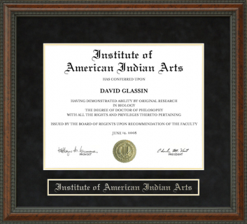 Institute of American Indian Arts (IAIA) Diploma Frame