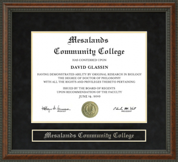 Mesalands Community College Diploma Frame
