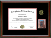 New Mexico Military Institute (NMMI) Diploma Frame with Embossed School Logo