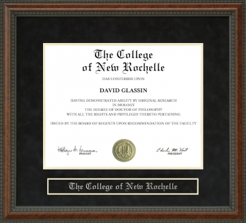 The College of New Rochelle Diploma Frame