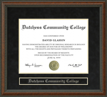 Dutchess Community College Diploma Frame