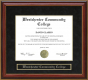 Westchester Community College Mahogany Diploma Frame