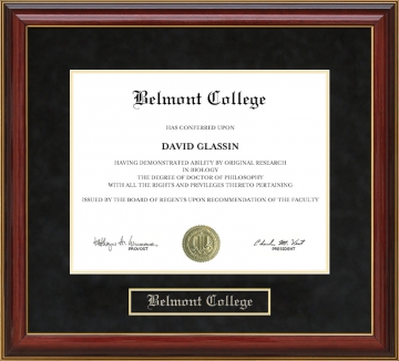 Belmont College (OH) Diploma Frames and Graduation Gifts by Wordyisms
