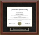 Bluffton University Mahogany Diploma Frame