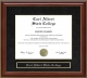 Carl Albert State College Mahogany Diploma Frame
