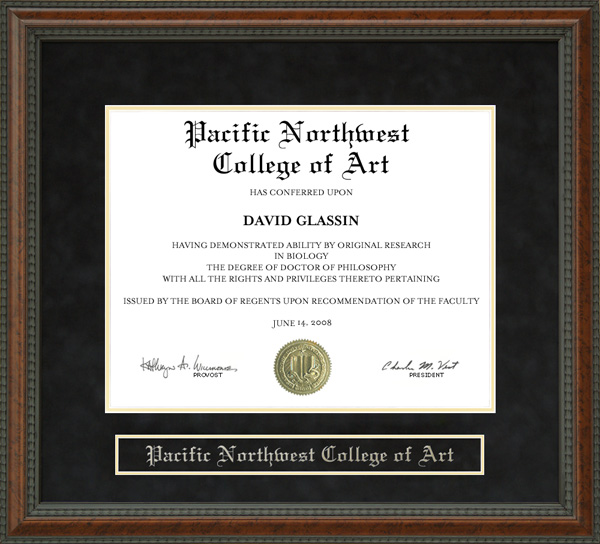 Pacific Northwest College of Art (PNCA) Diploma Frame