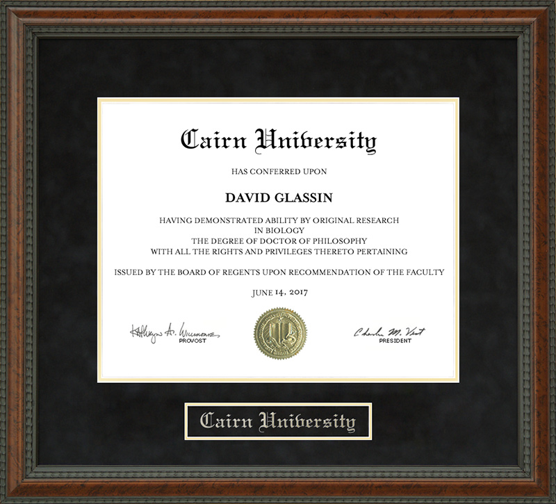 Cairn University Diploma Frame