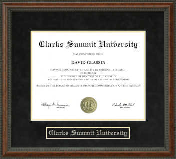 Clarks Summit University Diploma Frame