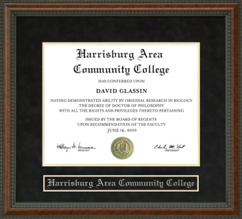 Harrisburg Area Community College (HACC) Diploma Frame
