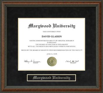 Marywood University Diploma Frame