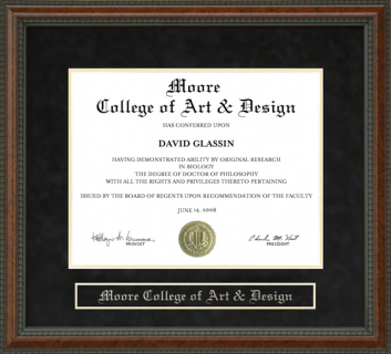 Moore College of Art & Design Diploma Frame