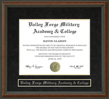 Valley Forge Military Academy & College (VFMA&C) Diploma Frame