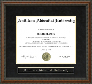 Antillean Adventist University (AAU) Diploma Frame