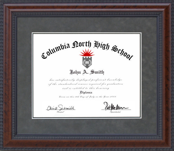 Bethesda University Diploma Frame by Wordyisms