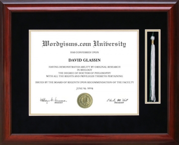 Bethesda University Diploma Frame by Wordyisms