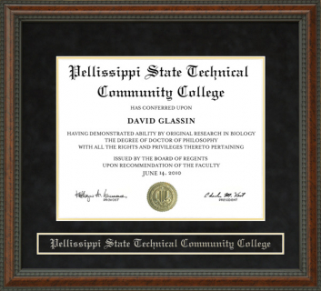 Pellissippi State Technical Community College (PSTCC) Diploma Frame